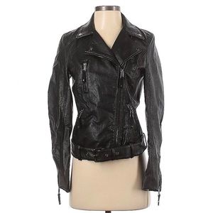 H&M Faux Leather Motorcycle Jacket size 2